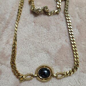 Louis Feraud Paris Necklace w/Hematite Pendant